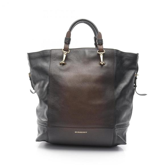 Burberry Leather Handbag for Women in Black/Brown - Picture 1 of 10